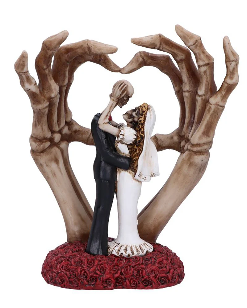 Skelett Hochzeitspaar "From This Day" 20cm
