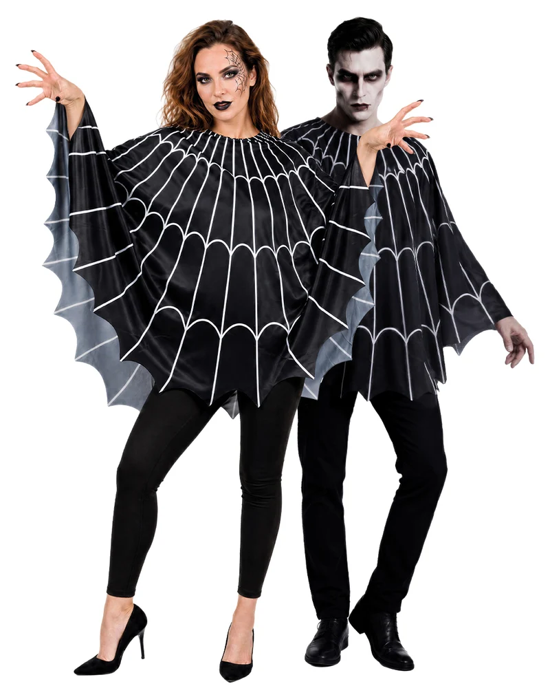 Verzauberter Spinnennetz Poncho