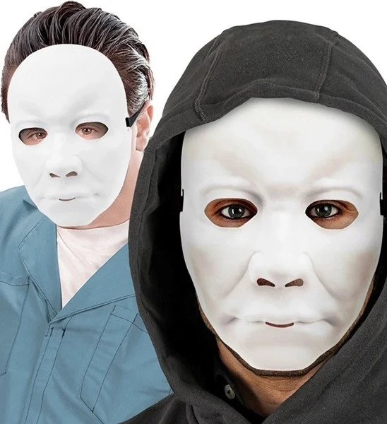MASKE FÜR MÄNNER – HARTER KUNSTSTOFF, WEISS