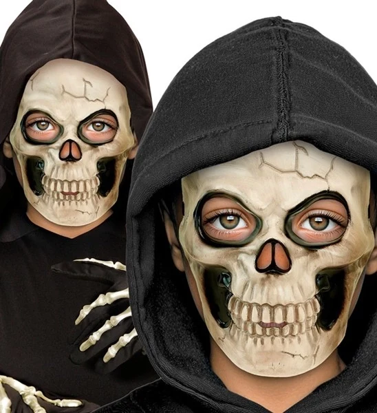 KINDERMASKE „TOTENKOPF“ – KUNSTSTOFF