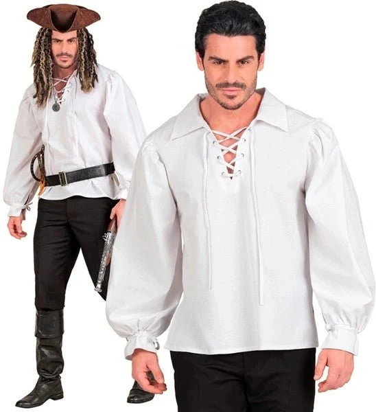 WEISSES SHIRT IM HISTORISCHEN STIL