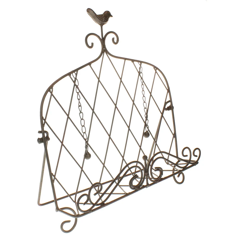 Buchhalter, Metall, dunkelrostfarbig lackiert