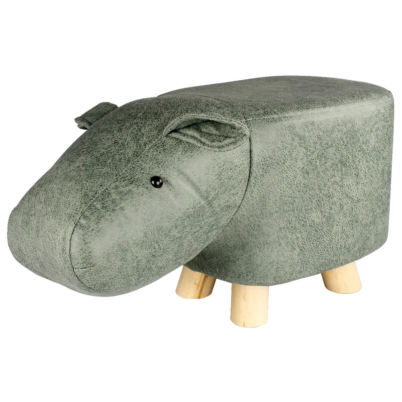 Hocker Kinder Nilpferd grün
