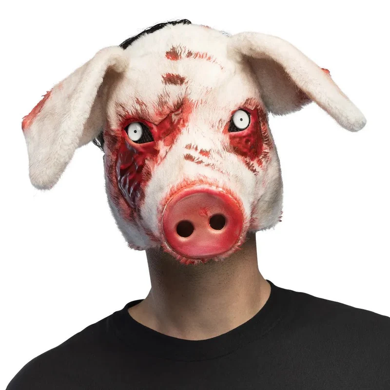 Halloween-Maske „Schwein“ – blutig
