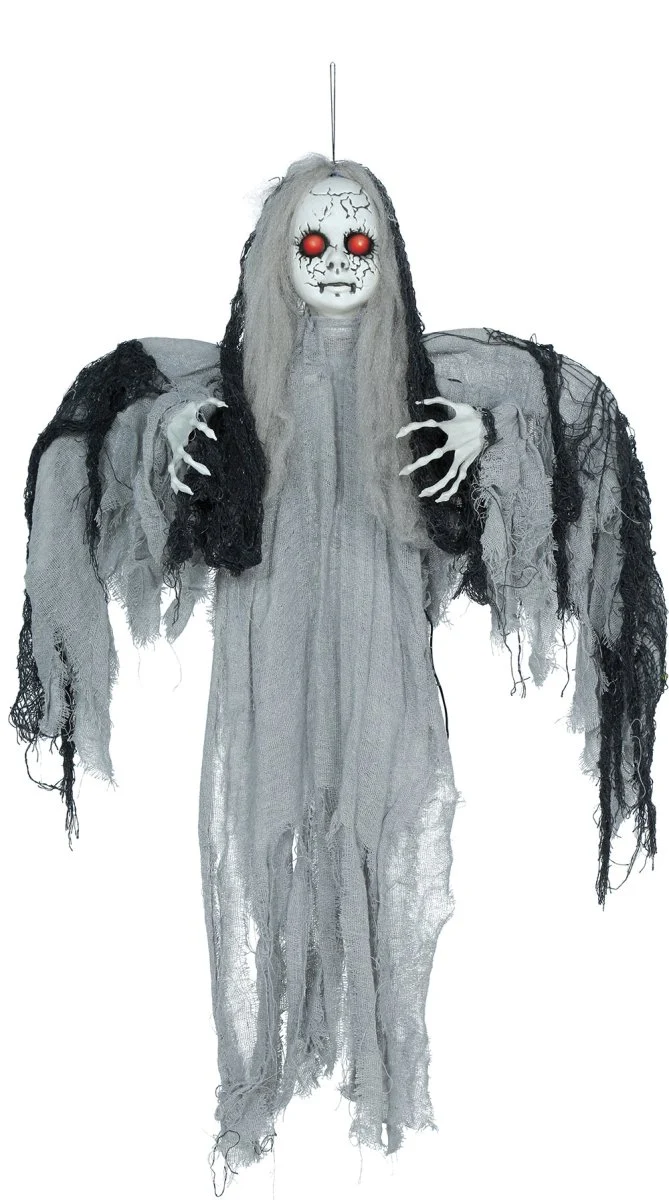 Halloween-Skelettflügel mit Licht, Sound und Bewegung, 95 cm