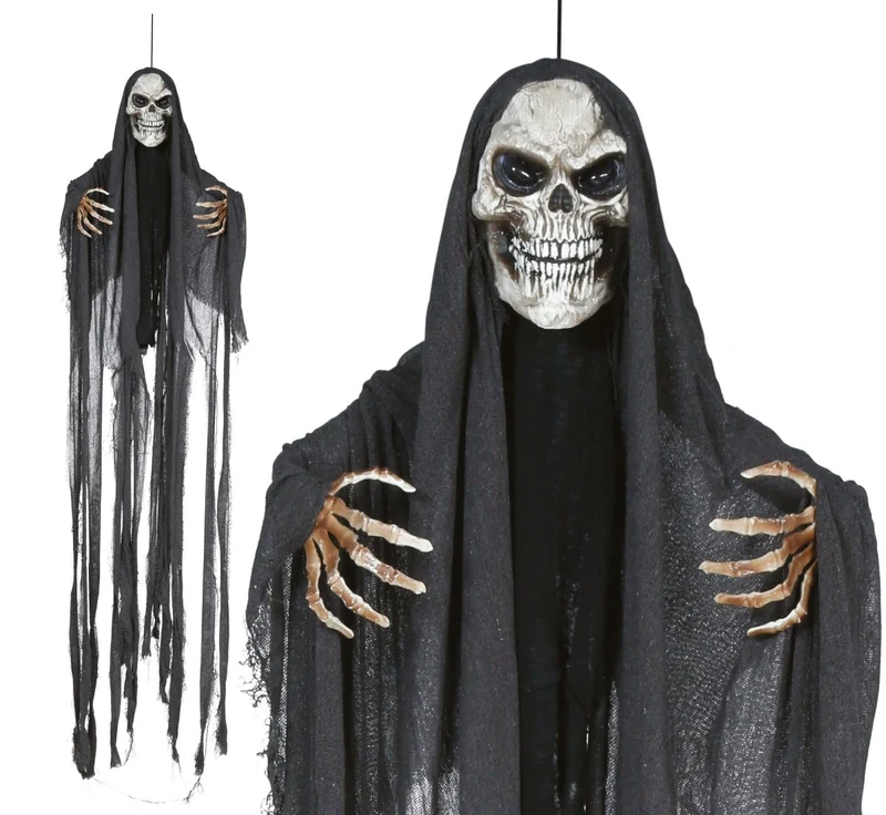 Halloween-Skelett mit Licht und Sound, 2,1 m