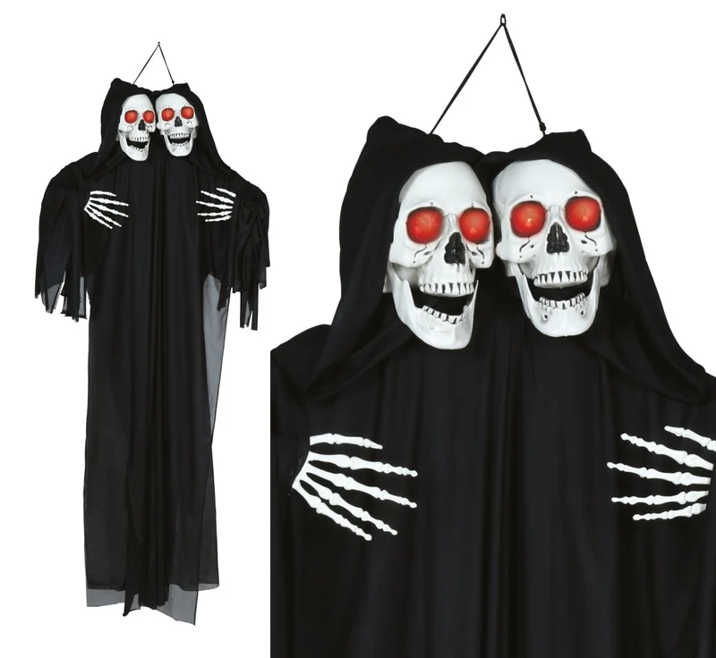 Halloween-Skelett mit Licht, 1,65 m