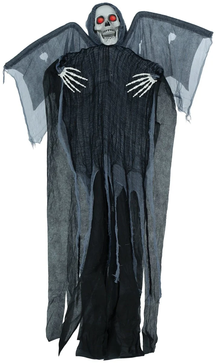 Halloween-Skelett mit Licht, Sound und Bewegung, 1,7 m