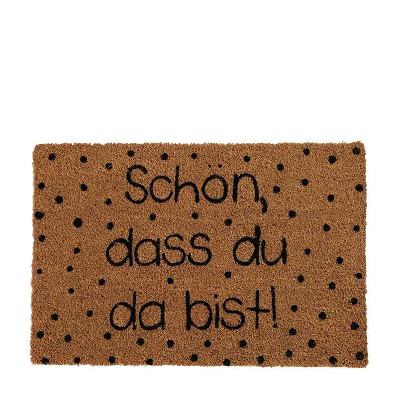 Kokos Fußmatte Schön, dass du da bist!