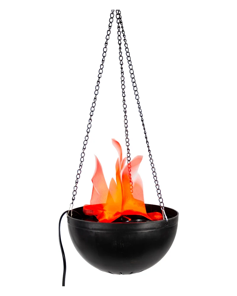 Flackernde Flamenschale mit LED Licht Ø19,5cm