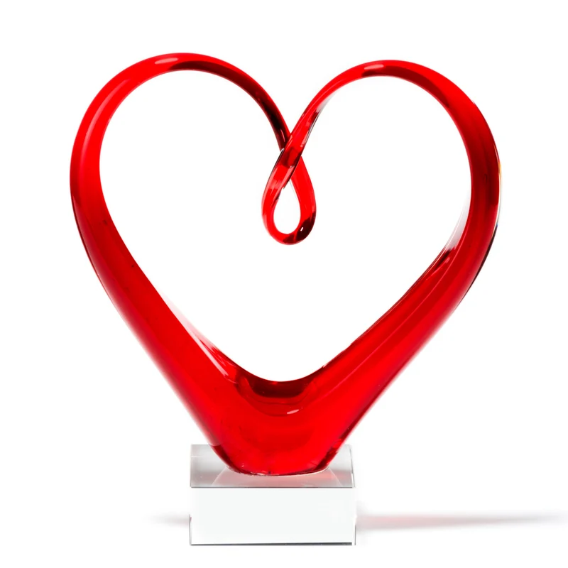 Herzskulptur HEART 24 cm rot