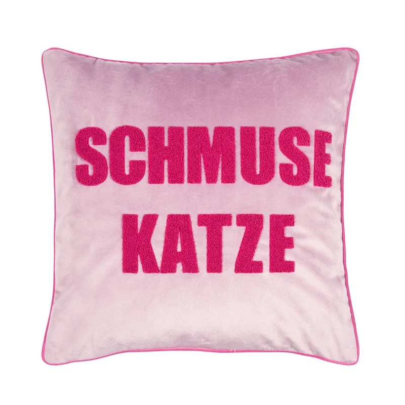 Pad Kissenhülle Schmusekatze 45 x 45 cm lilafarben