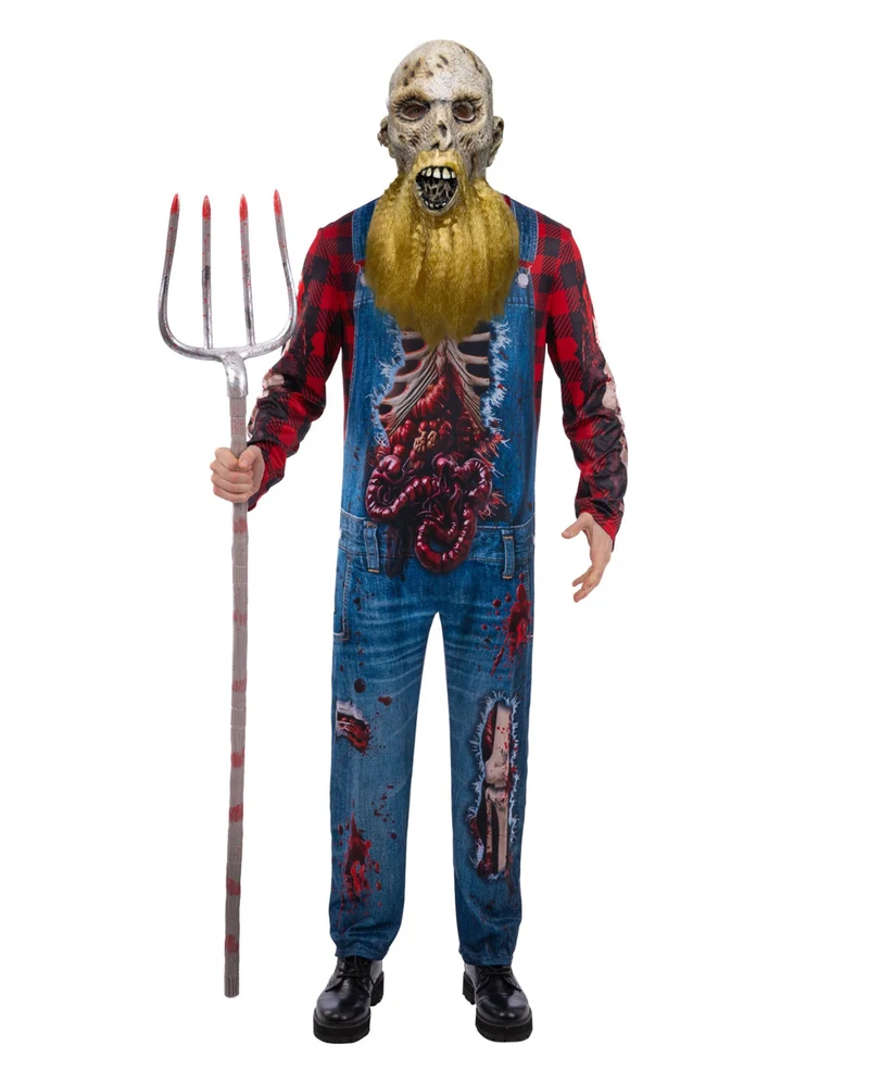 Redneck Zombie Kostüm mit Maske