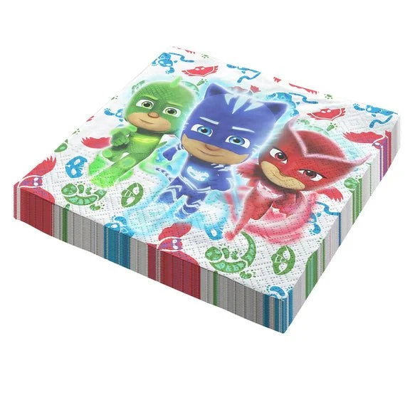 Pj Masks Servietten 33 cm, 20 Stück