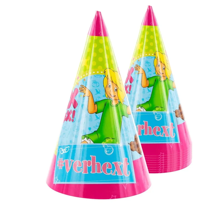 Bibi Blocksberg Partyhütchen, 10 Stück