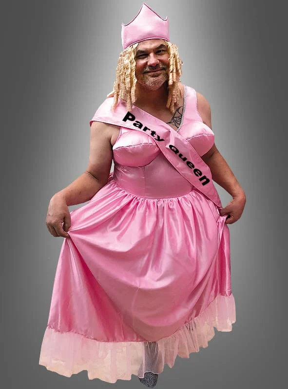 Schönheitskönigin Drag Queen Kostüm rosa