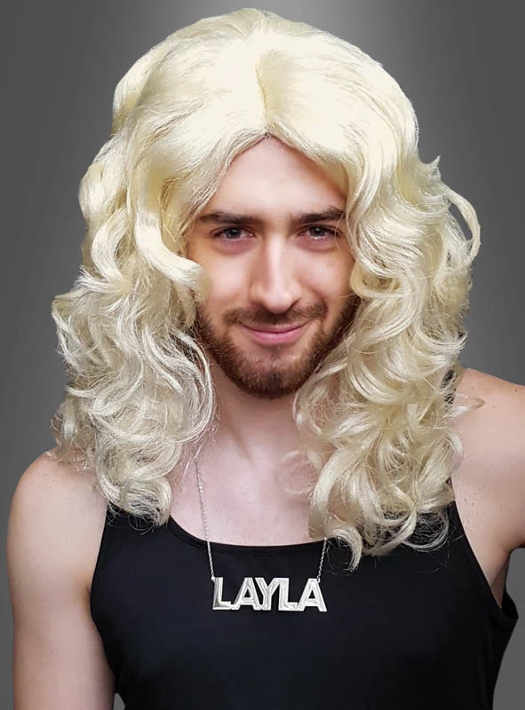 Layla Set Kette und blonde Perücke