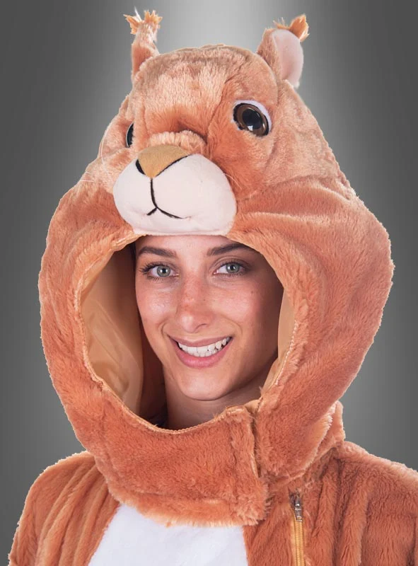 Plüsch Eichhörnchen Maske und Schwanz waschbar