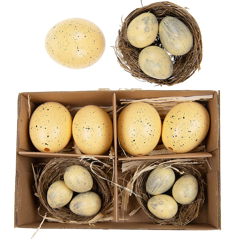 Deko Ostereier, 6er Pack