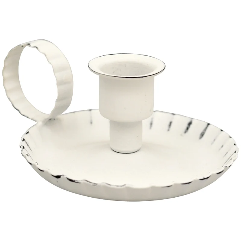 Kerzenhalter Weiß Shabby
