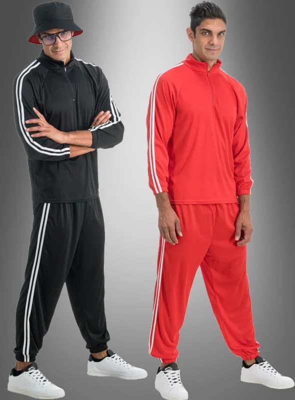 Rapper Tracksuit mit weißen Streifen