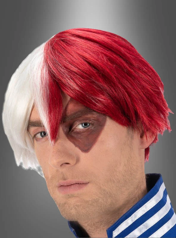 Shoto Todoroki Perücke aus My Hero Academia Erwachsene