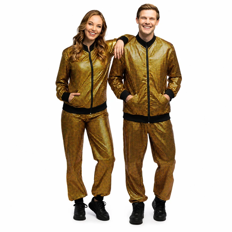 Gouden Discobal Trainingspakken | DUO DEAL – Perfect voor Koppels & Vrienden