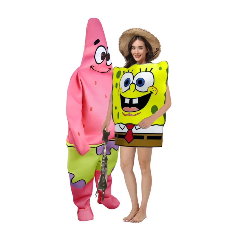 SpongeBob & Patrick DUO DEAL – Het Ultieme Vrienden Kostuum - One Size