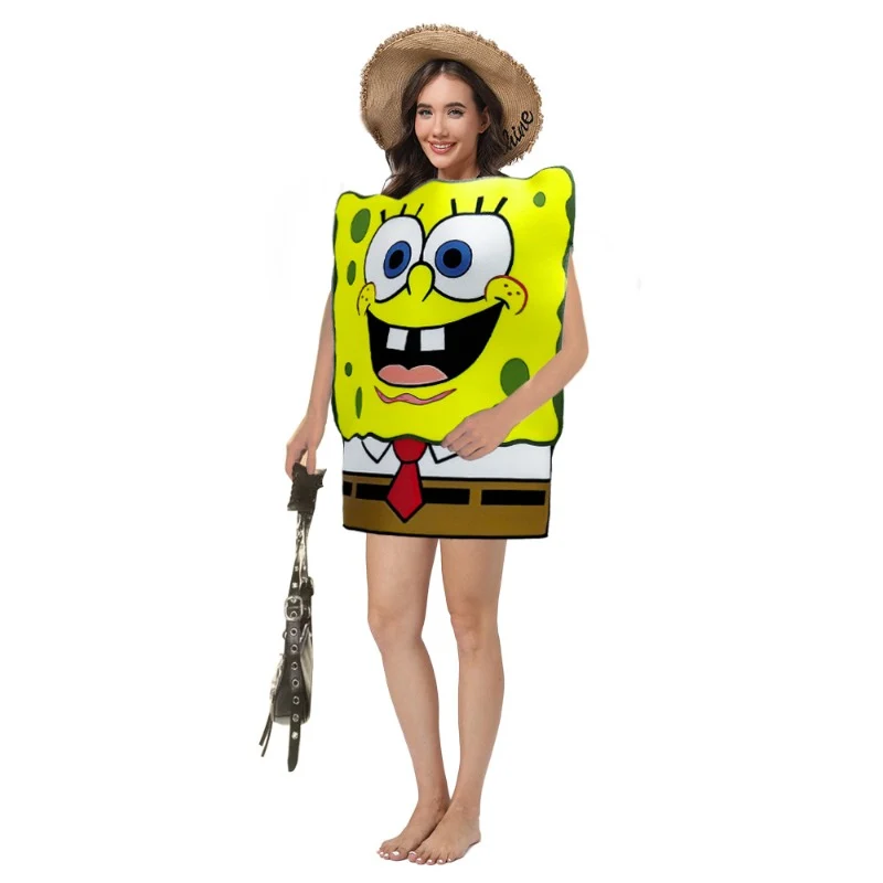 SpongeBob Kostuum Volwassenen – One Size - Verkleedpak Spongebob