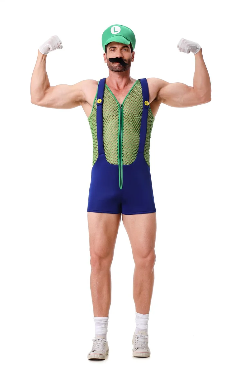 Luigi Pride Kostuum Heren – Sexy Loodgieter Kostuum