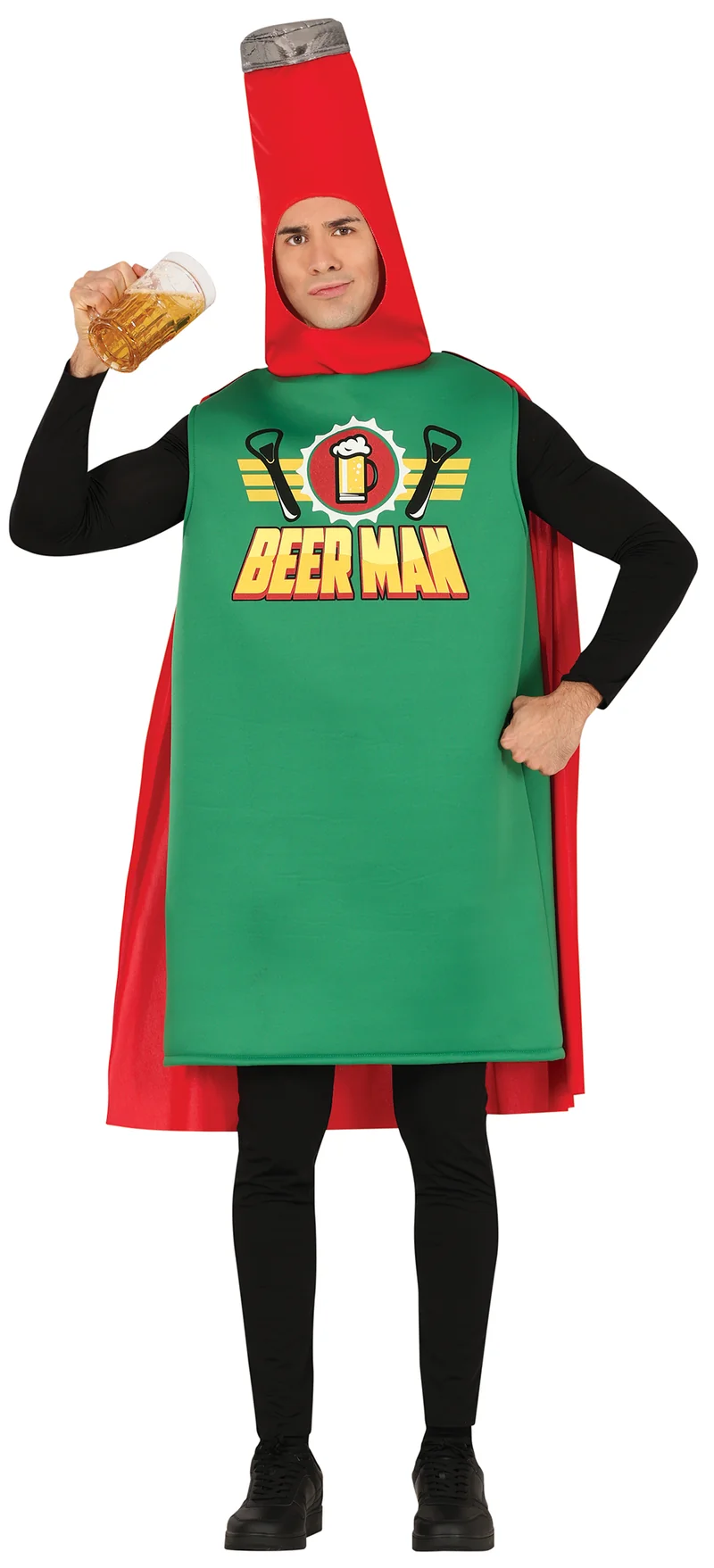 Bierpak Heren | Beer Man Bierfles Kostuum | One Size