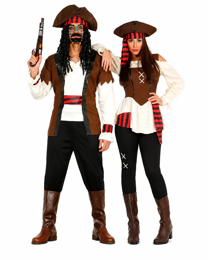 Piraten Duo Deal – Kapitein & Piraat Koppelkostuum