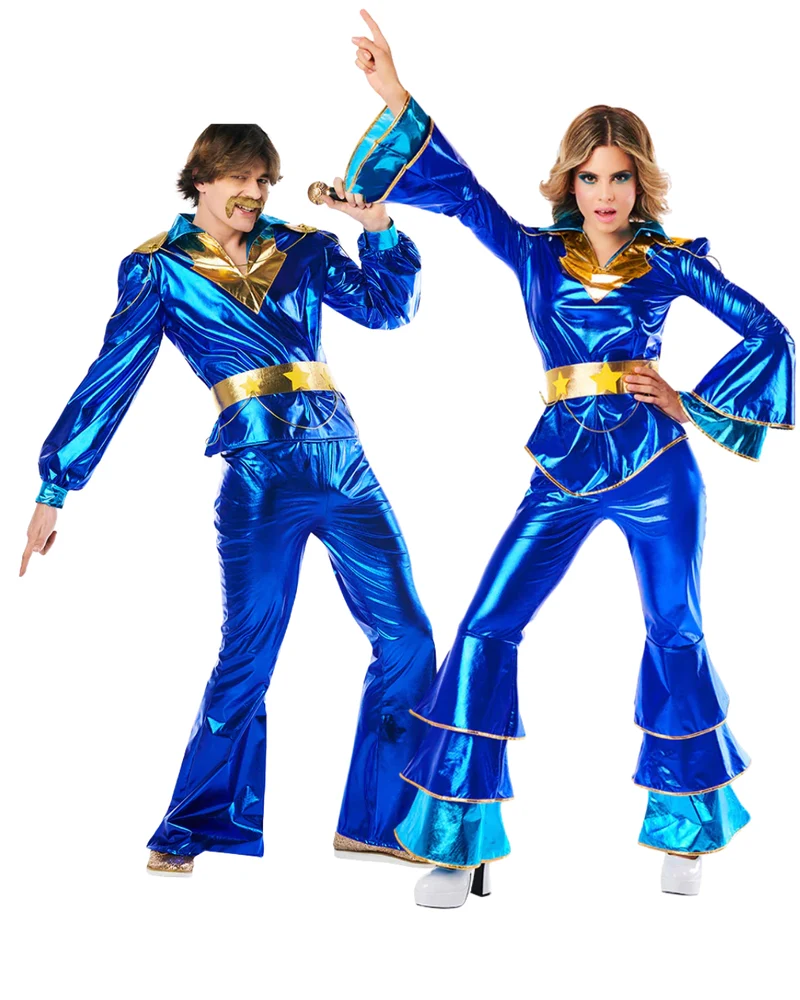 DUO DEAL: ABBA Dancing King + Dancing Queen Disco Kostuums