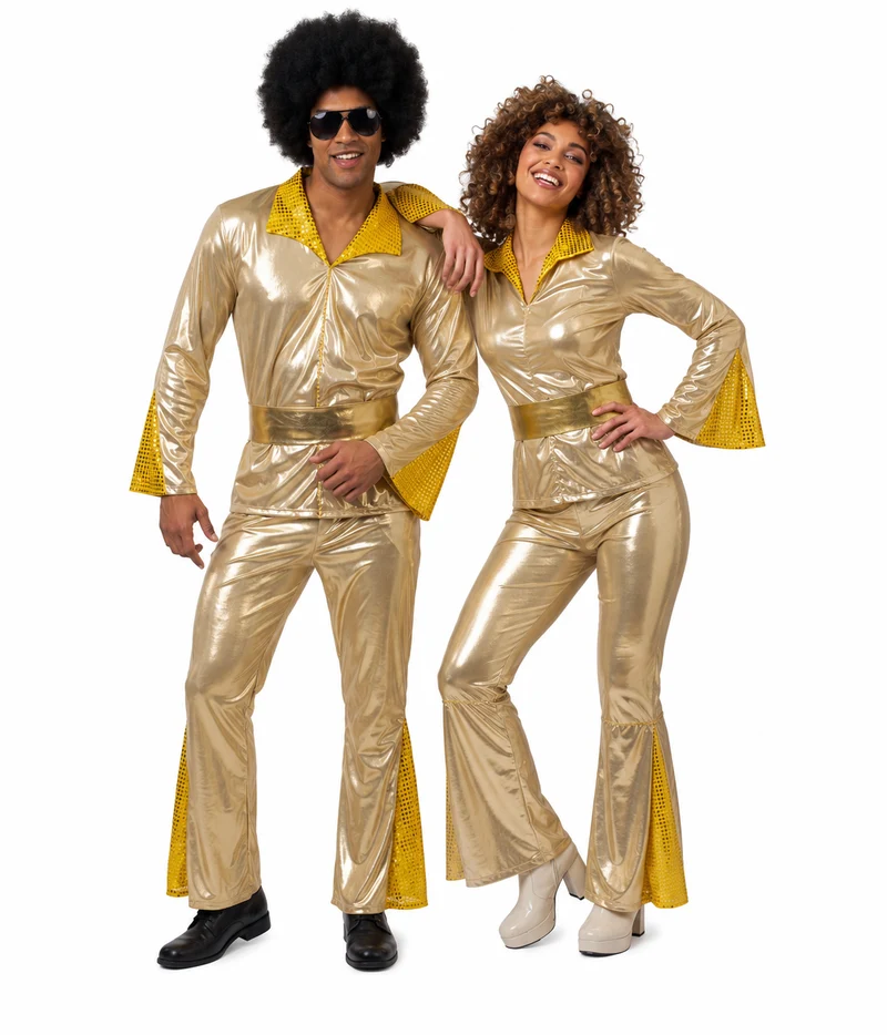 Gouden Disco Duo Kostuum – Jaren 70 Koppel Deal - ABBA