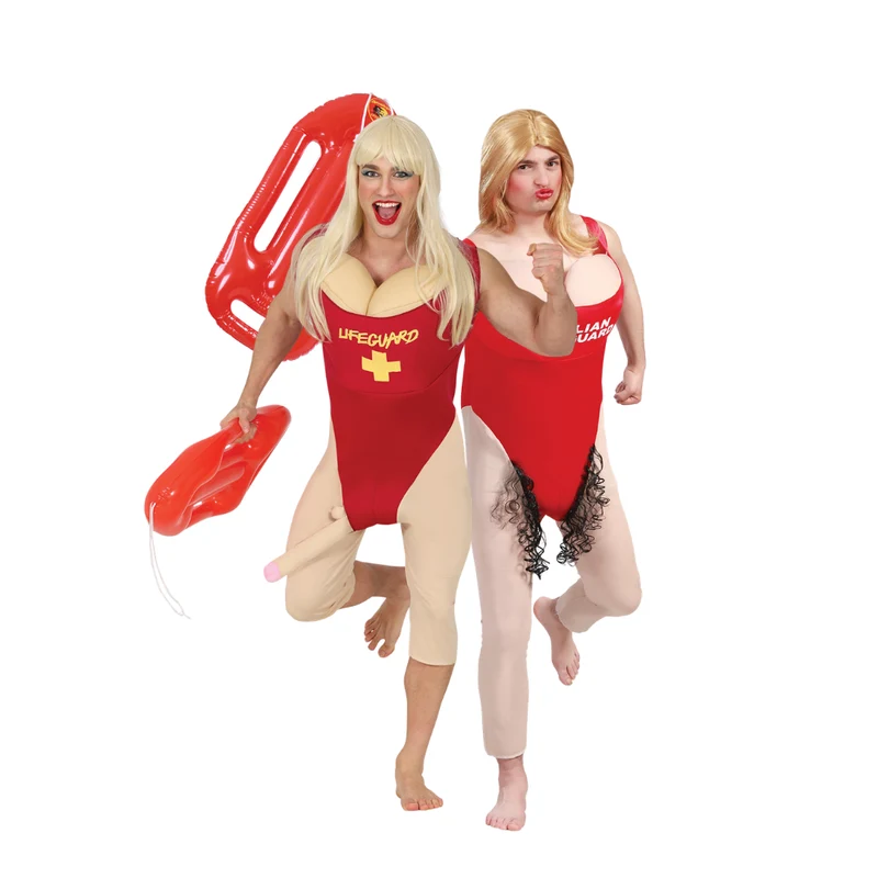 Baywatch & Lifeguard Duo Kostuum | Grappig Koppelkostuum Heren