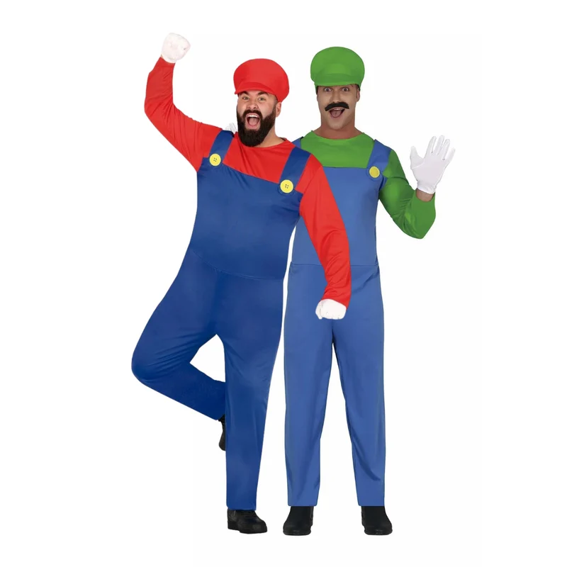 Mario & Luigi Duo Kostuum Set – Het Ultieme Gaming Duo