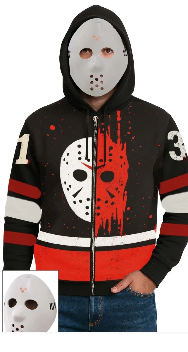 Halloween-Pullover für Herren: Mörder mit Maske