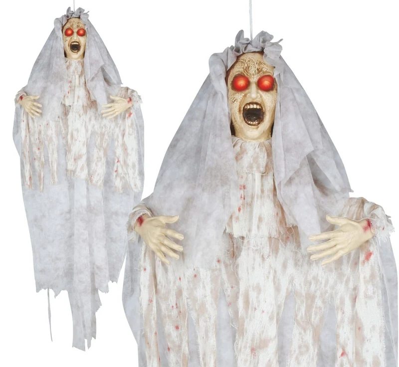 Halloween-Pop-Braut – Licht, Sound und Bewegung, 1,7 m