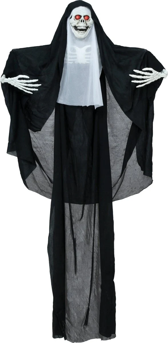 Halloween-Skelett-Hängedekoration mit Licht, 1,15 m