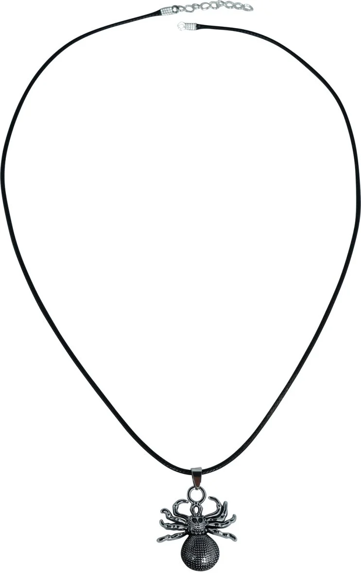Halloween-Halskette „Spinne“, 3,5 cm