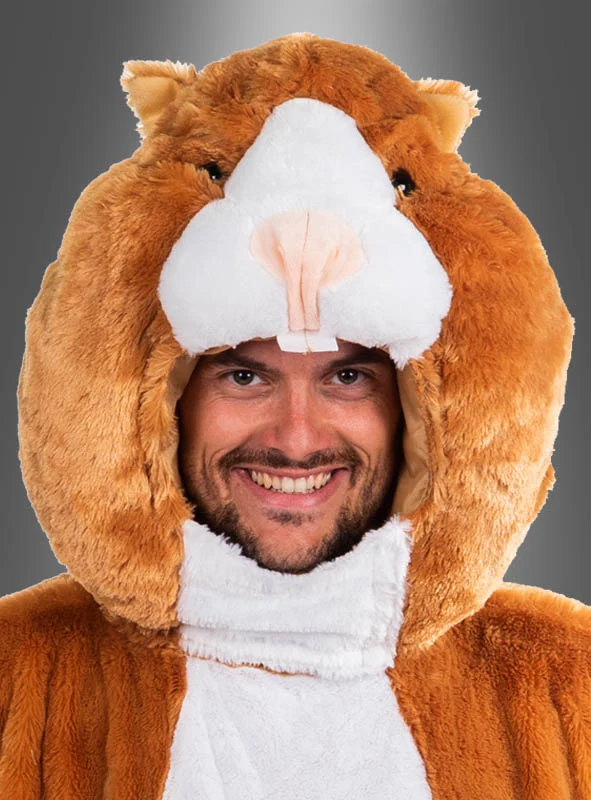Plüsch Hamsterkopf Maskenset waschbar