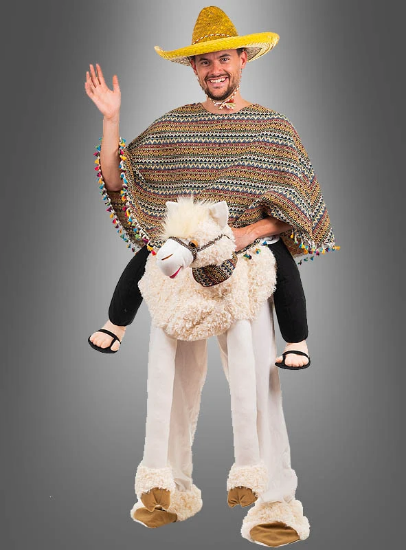 Lama Kostüm 2 Teiler Alpaka Ride on Kostüm