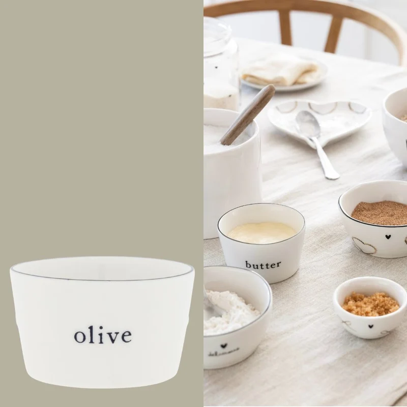 Bastion Collections Schale Olive schwarz klein