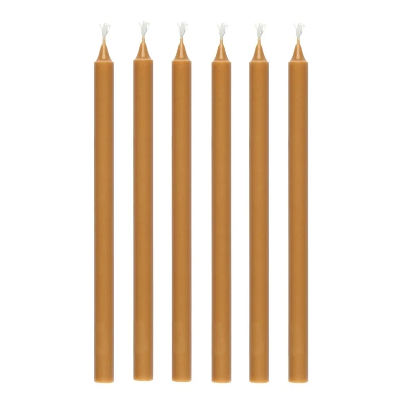 Ib Laursen Stabkerzen Hege schmal honigfarben 6er-Set
