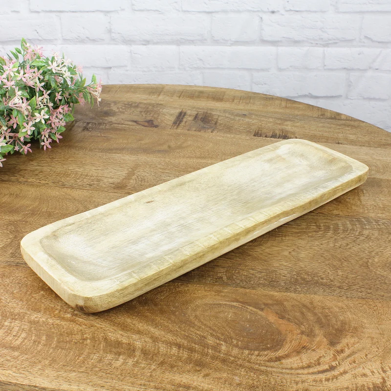 Holztablett Mangoholz 37 cm