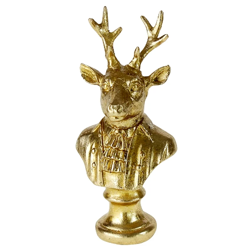 Hirschbüste Gold 19 cm