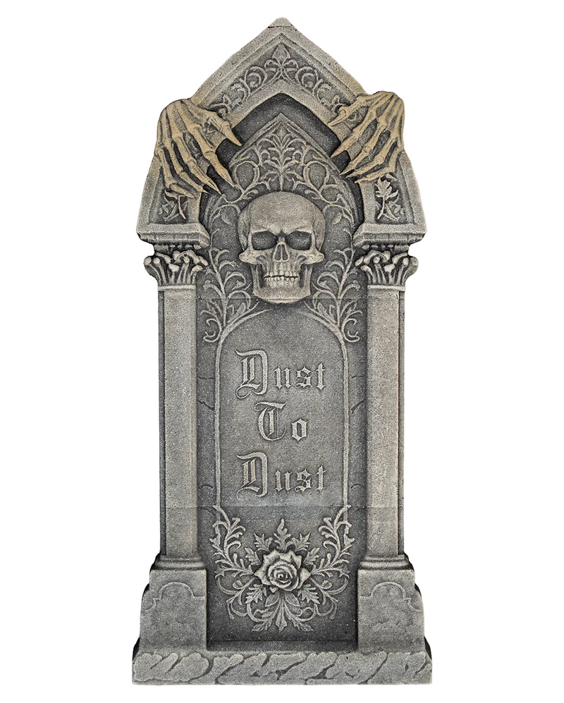 Dust to Dust Gothic Grabstein als Deko 89cm