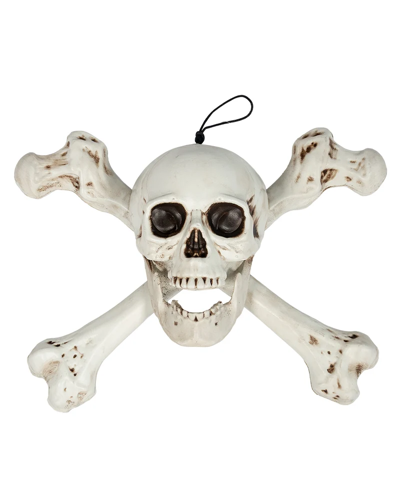 Skull & Crossbones Wanddeko 40cm