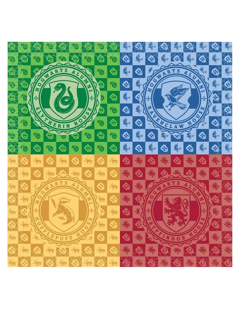 16 Harry Potter™ Häuser Papierservietten
