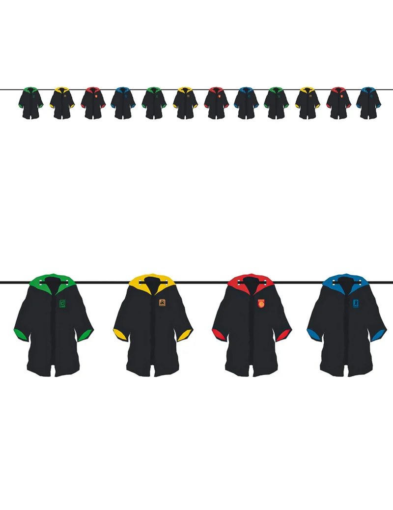 Harry Potter™ Hauswappen Girlande 3,6 m